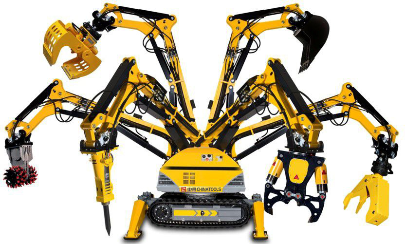 Một máy có hàng ngàn khuôn mặt - Phụ kiện cho máy xúc xích
