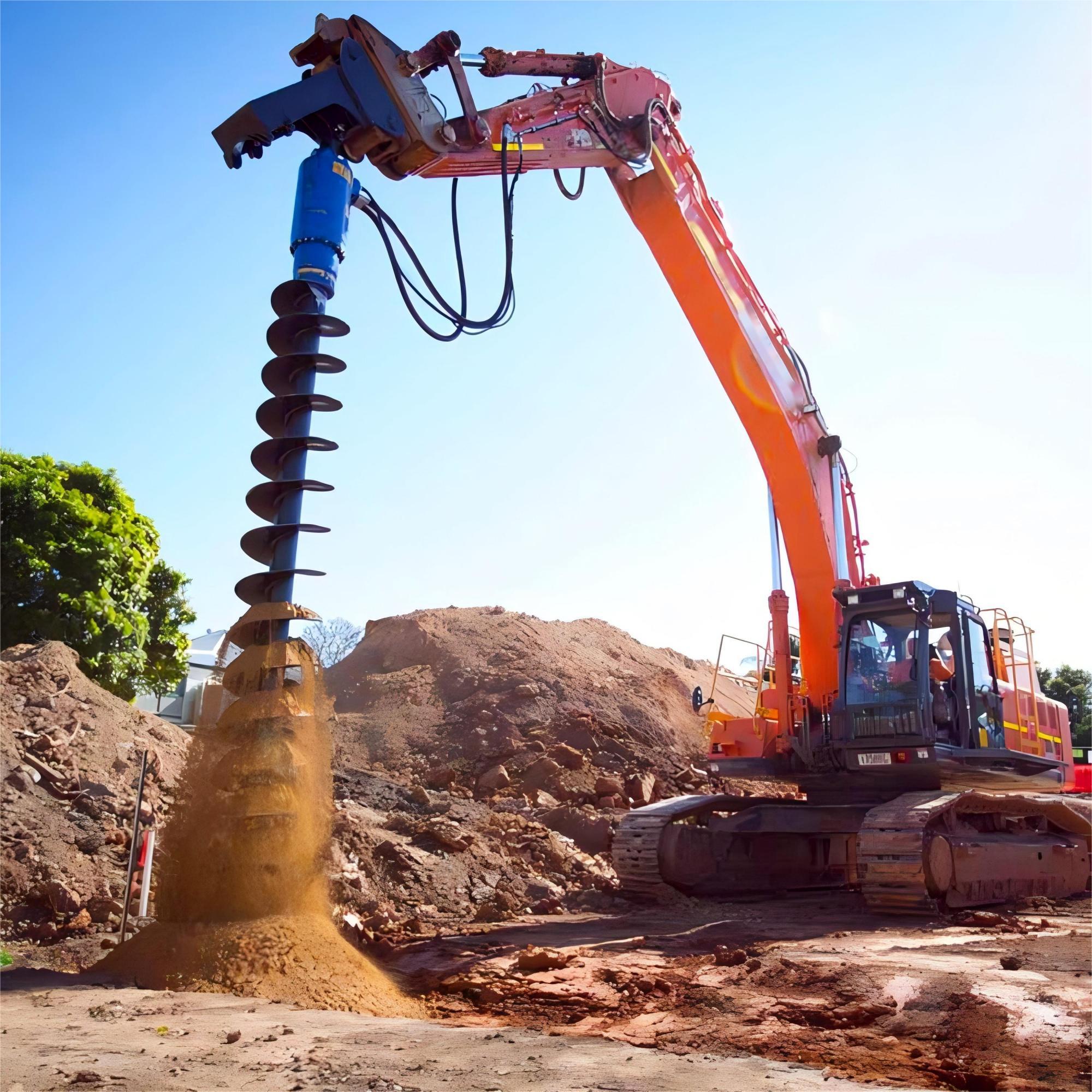 Tệp đính kèm máy xúc - Máy khoan Auger